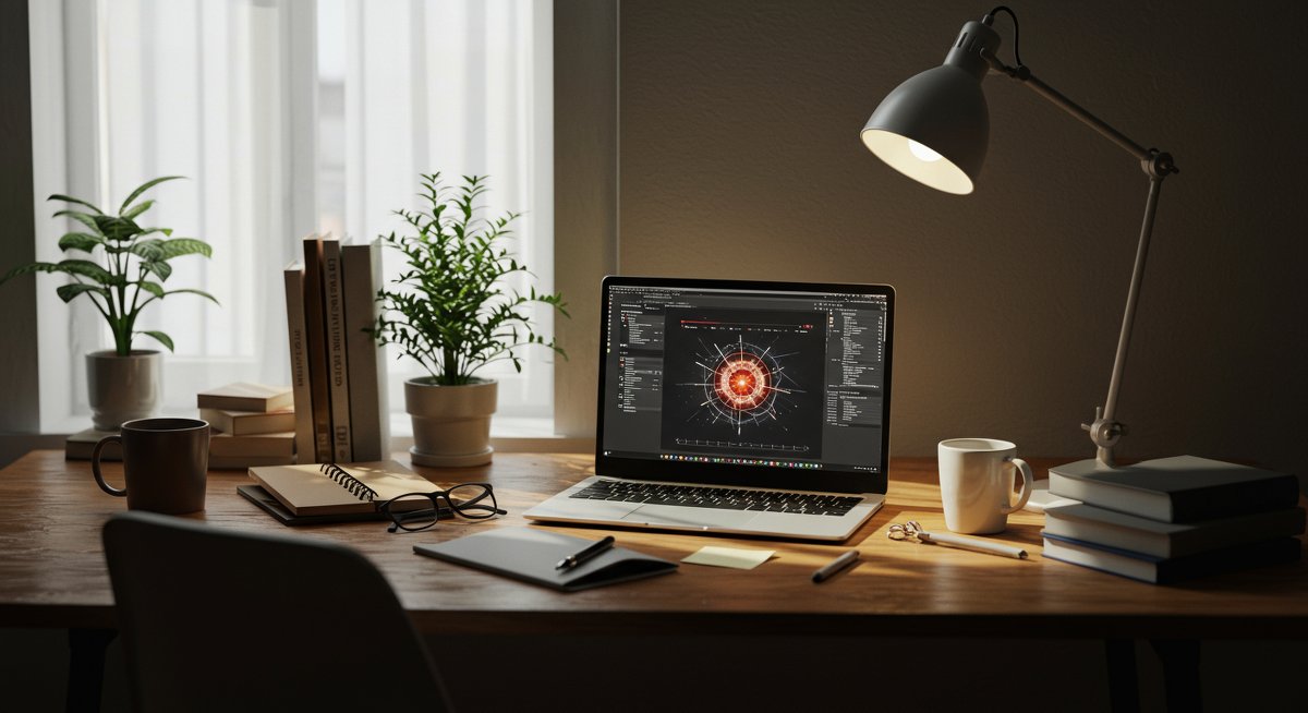 Minimalist finances 2025 debt-free living - confident man in professional minimalist workspace with organized financial planning items