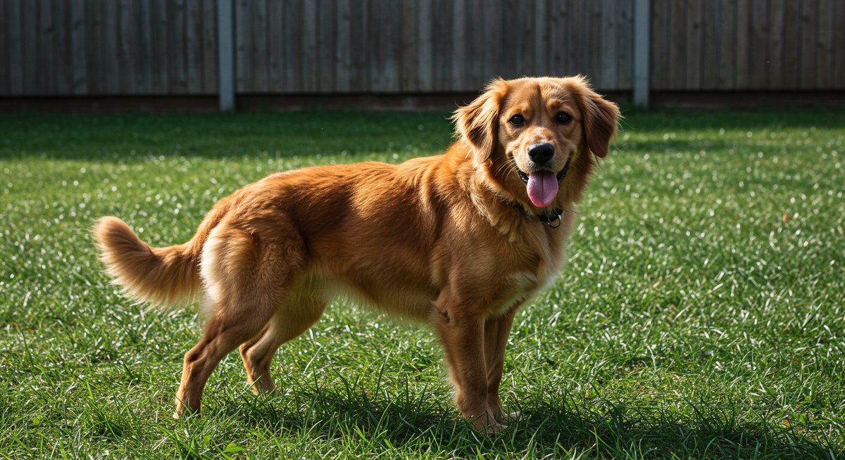 Experienced pet parent consulting with veterinarian about dog bloat prevention with healthy dog in clinic setting