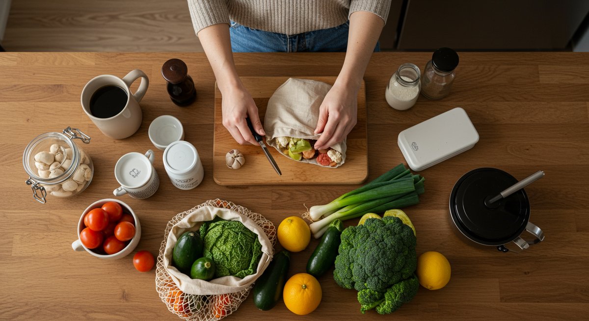 Ethical Eatery: Sustainable food swaps for a greener kitchen - eco-friendly grocery shopping with reusable containers and bulk food