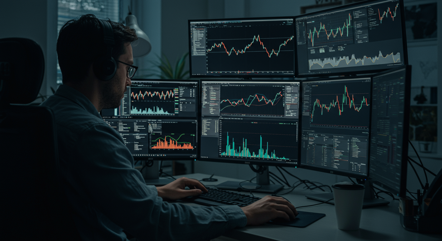Expert Bitcoin trader using technical analysis to inform sell timing decisions