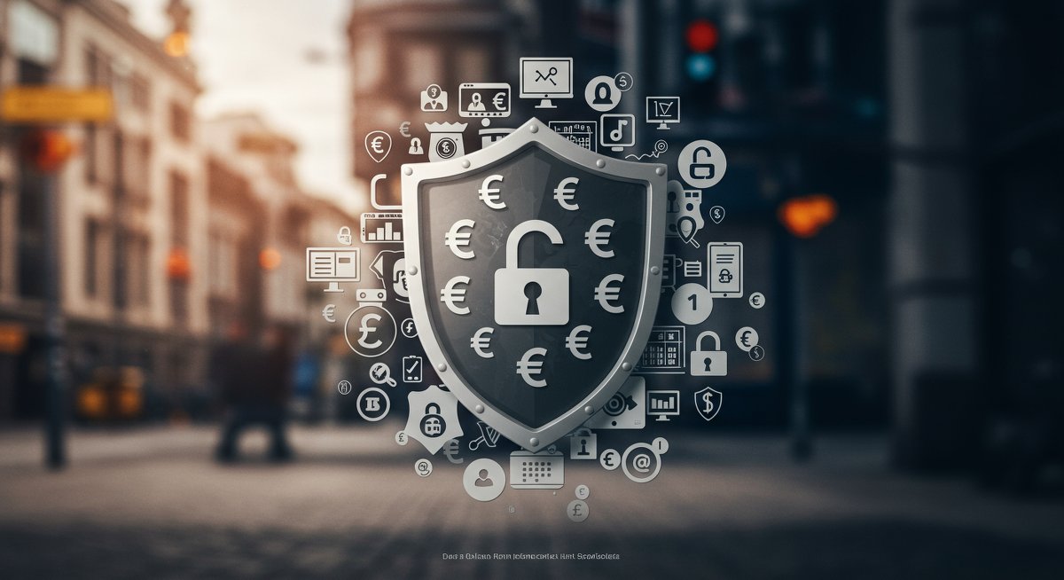 P2P lending security illustration showing EUR protection measures and European regulatory safeguards