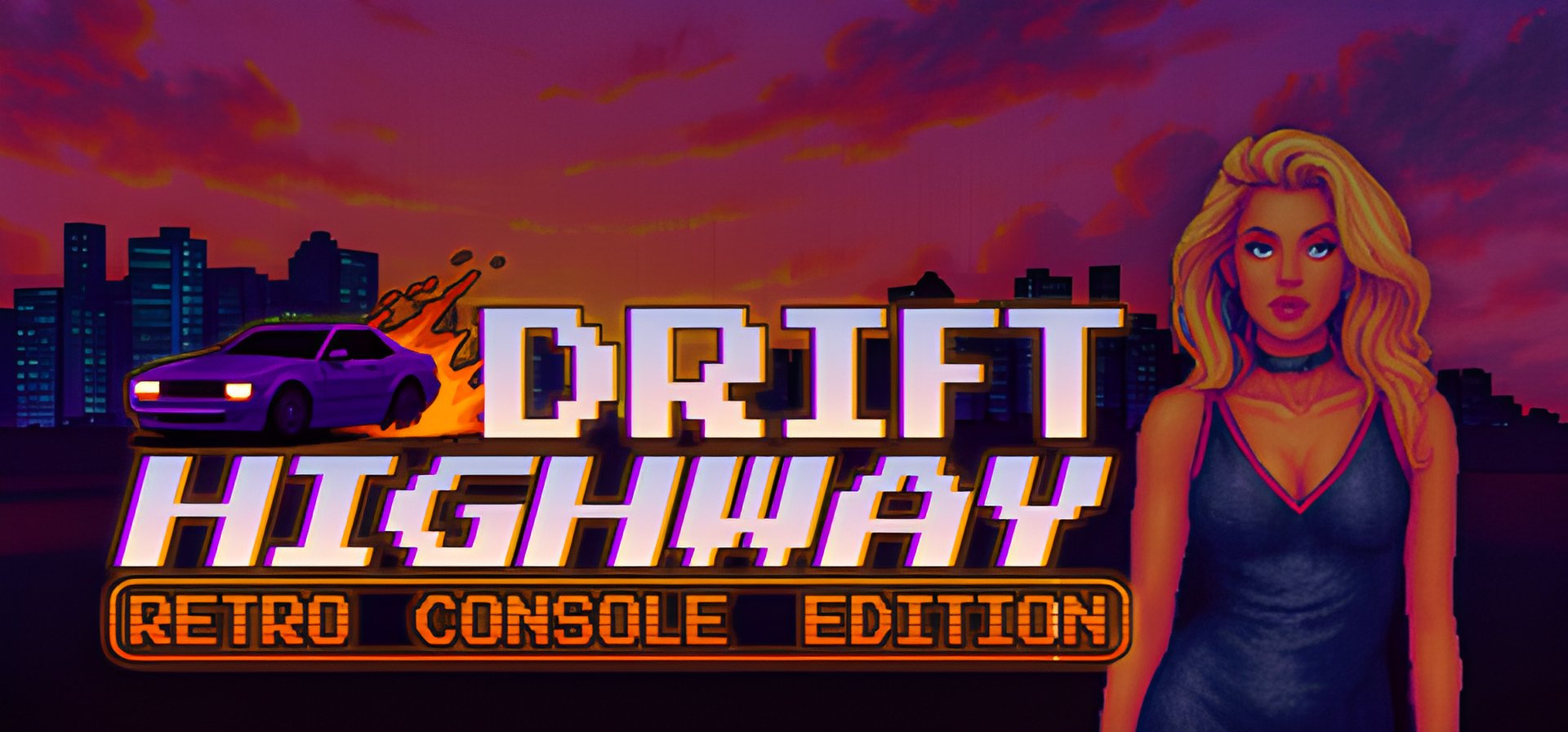"Drift Highway: Retro Console Edition - Endless Arcade Racing"