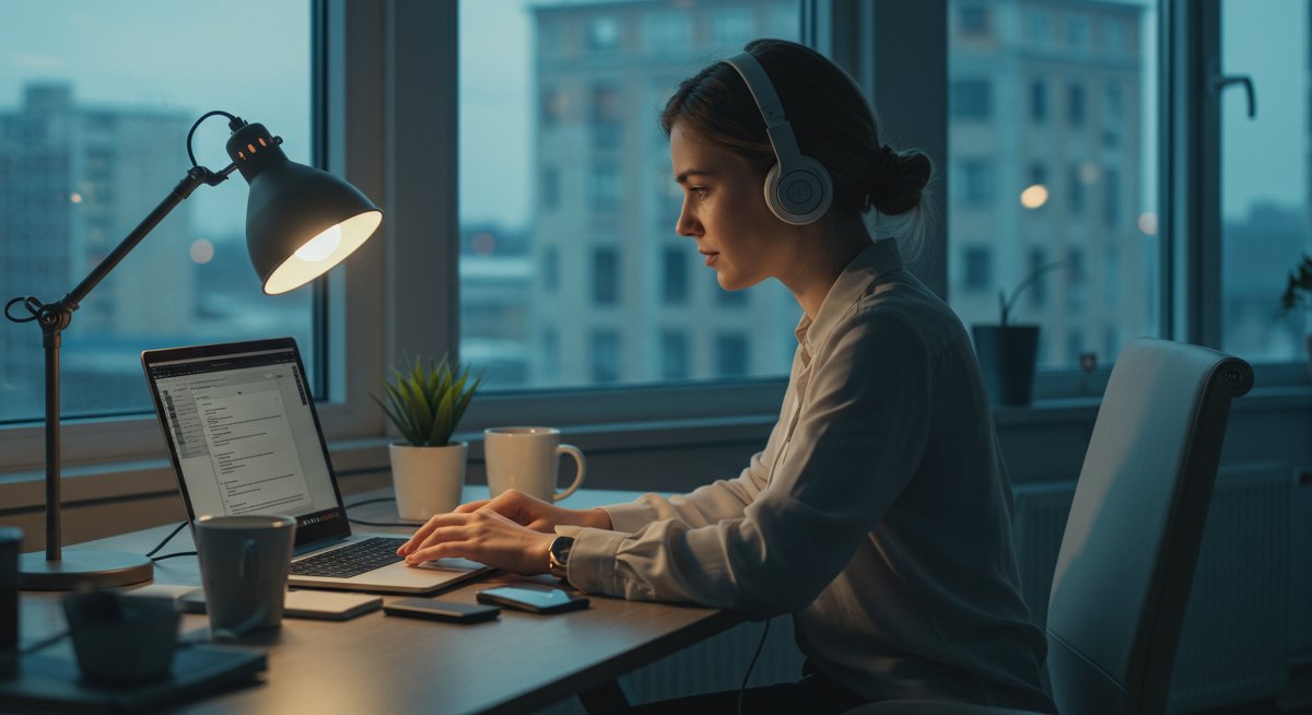 Digital nomad setup showcasing essential tech gear for a productive mobile office