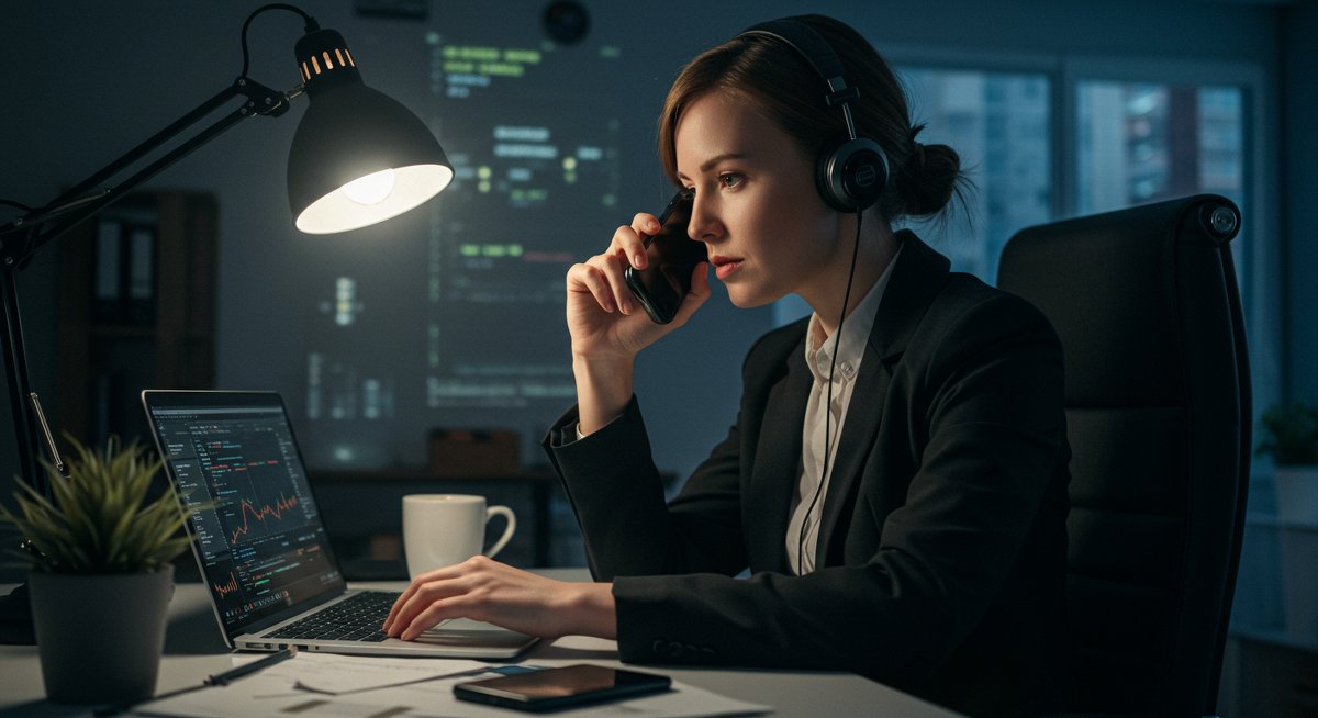 Experienced crypto trader troubleshooting stuck swap in modern office environment