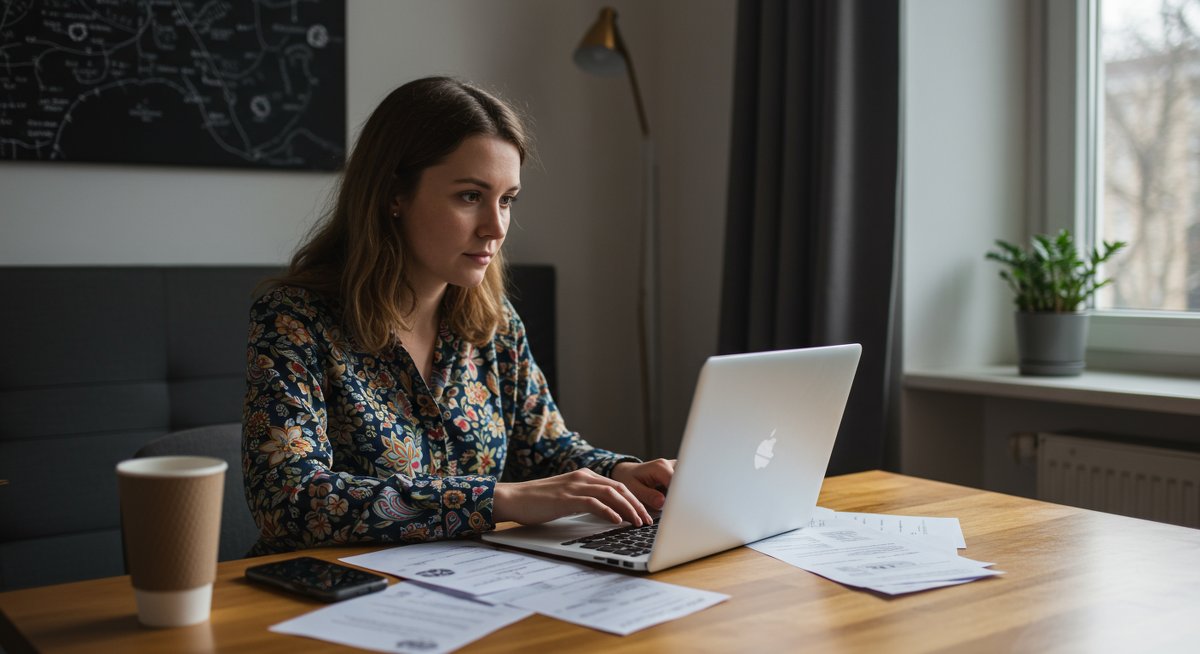 Digital nomad visa application process in a European co-working space