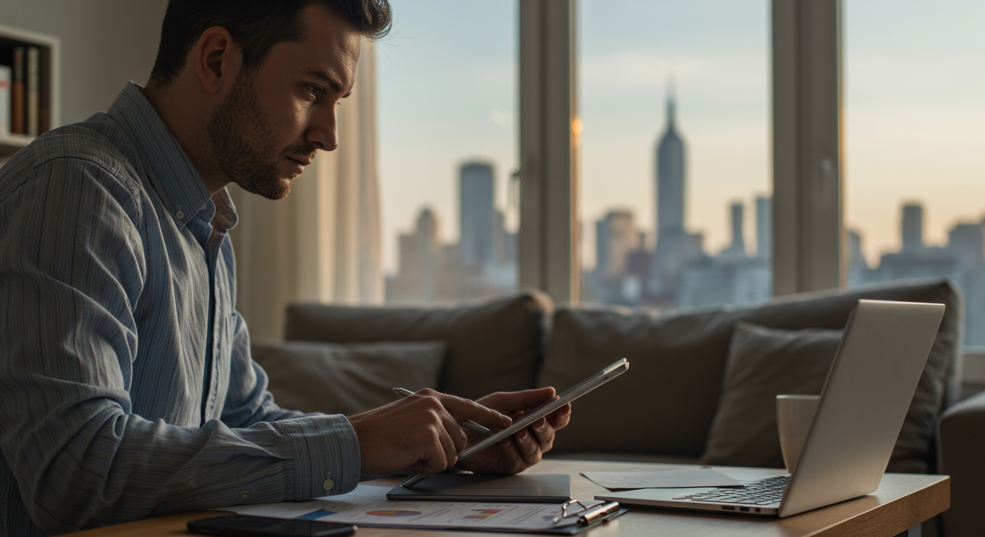 Investor analyzing Bitcoin market trends and considering international crypto tax implications