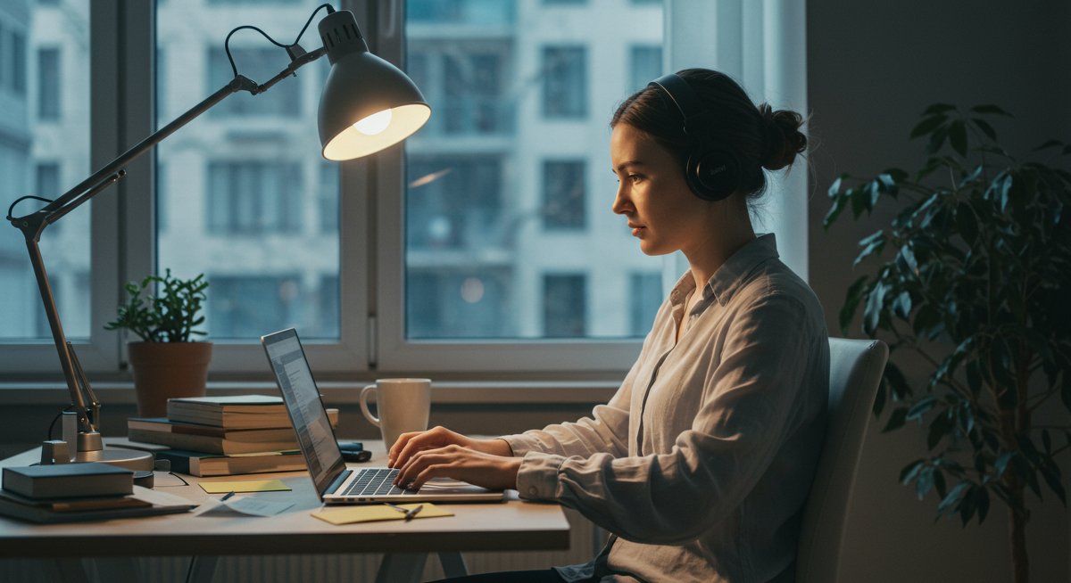 Digital nomad workflow productivity illustration showing modern workspace setup and remote work strategies