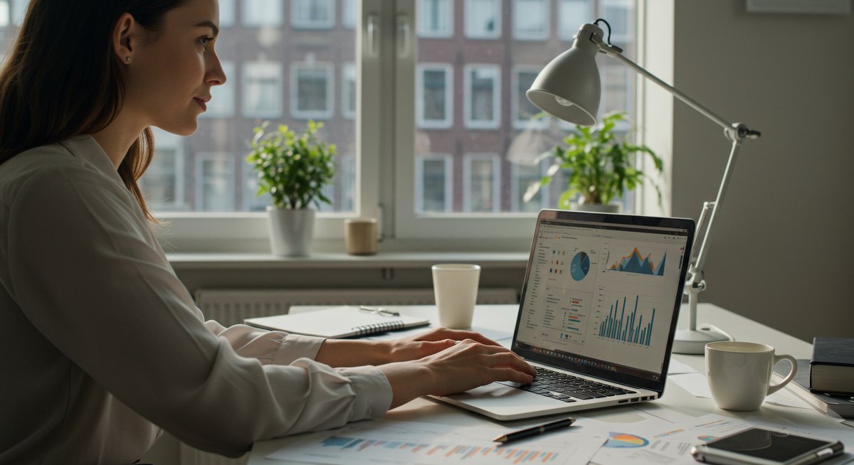 P2P lending tax optimization strategies in the Netherlands - professional workspace with financial analytics and tax documentation