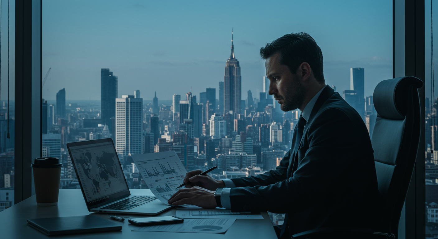 Global crypto trader making informed investment decisions