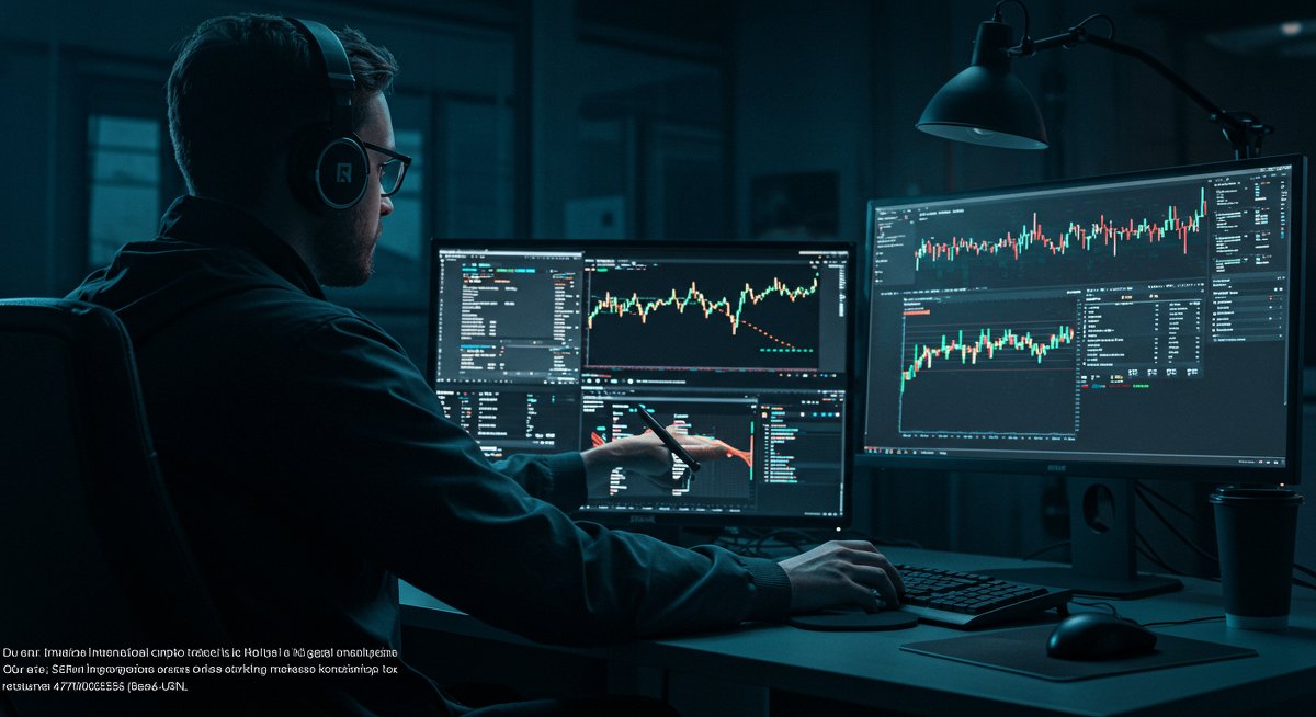 Crypto trader evaluating ETH unstaking queue with global tax considerations on digital screens