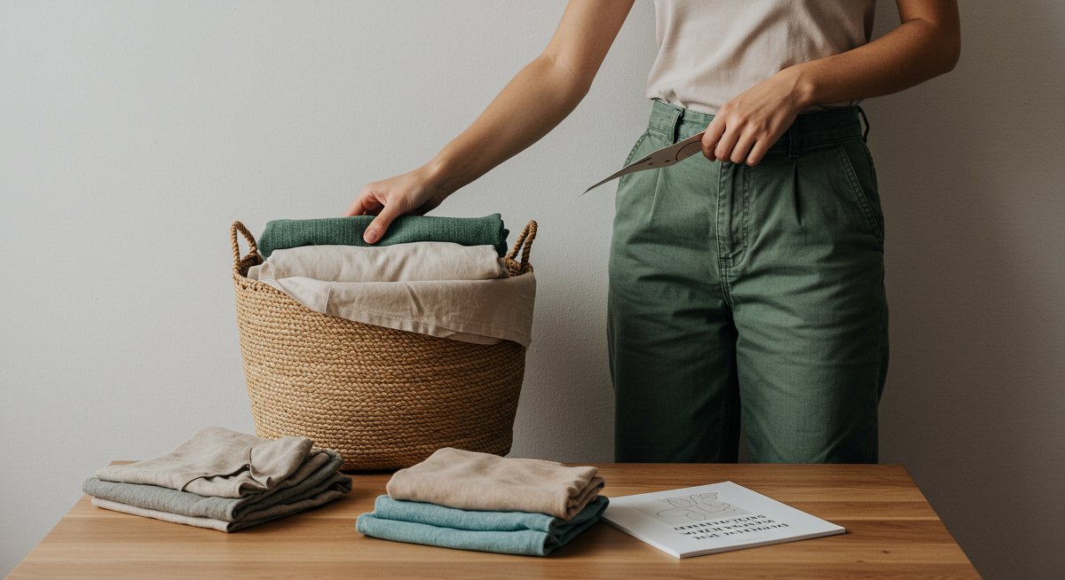Sustainable fashion capsule wardrobe with ethical clothing choices, eco-friendly wardrobe solutions for eco-conscious consumers