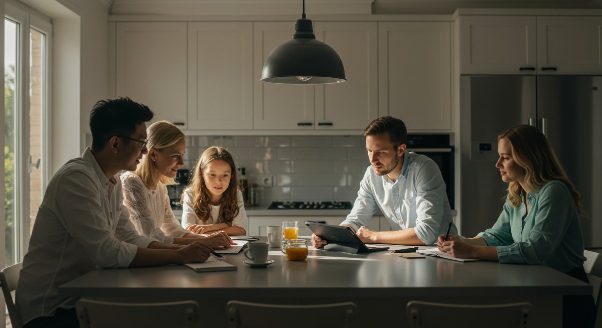 Family budgeting with minimalist finances, collaborative budget planning, intentional living, financial freedom, minimalist lifestyle