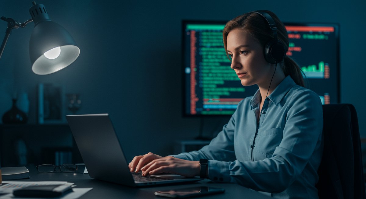 Experienced crypto trader using advanced Monero swap technology in secure international trading environment