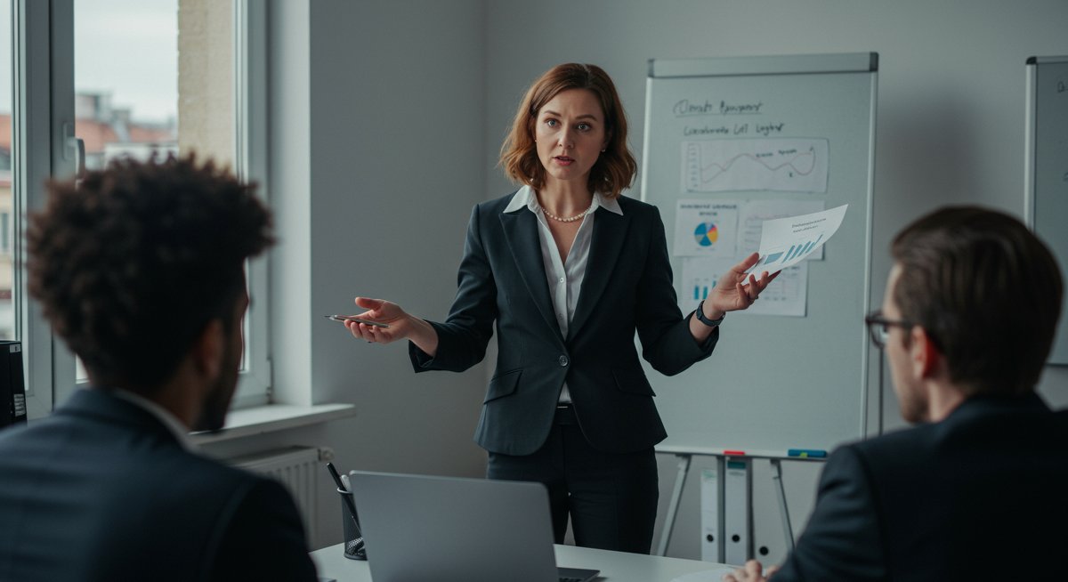 Mid-career professional demonstrating essential soft skills in a modern workplace environment