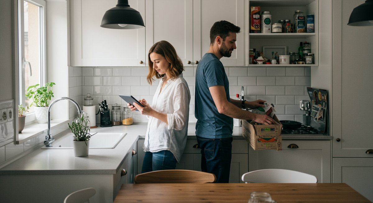 Minimalist home organization solutions for small spaces featuring smart storage systems and digital decluttering techniques